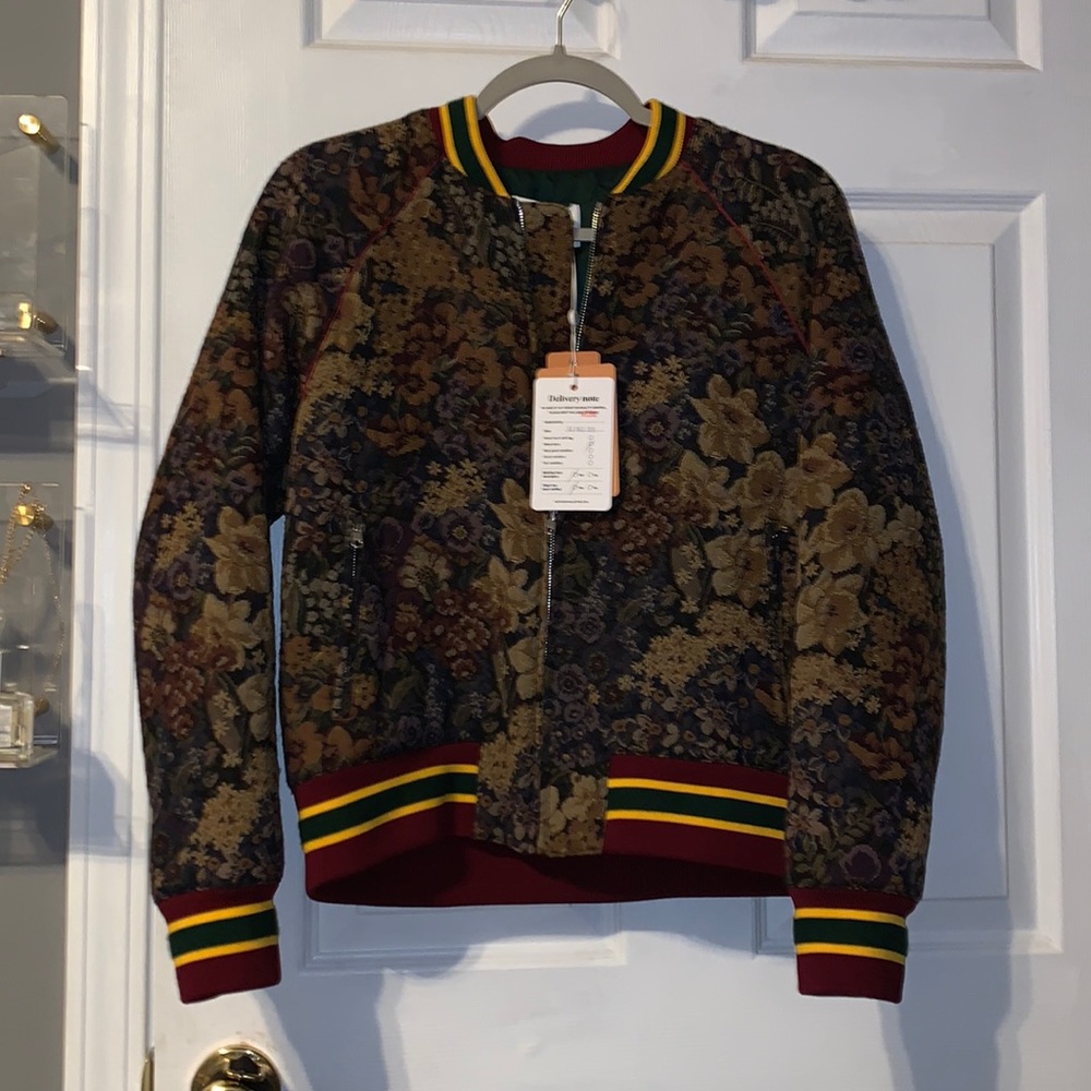 Sandro Paris Kenzy Jacquard Floral Jacket in size 2